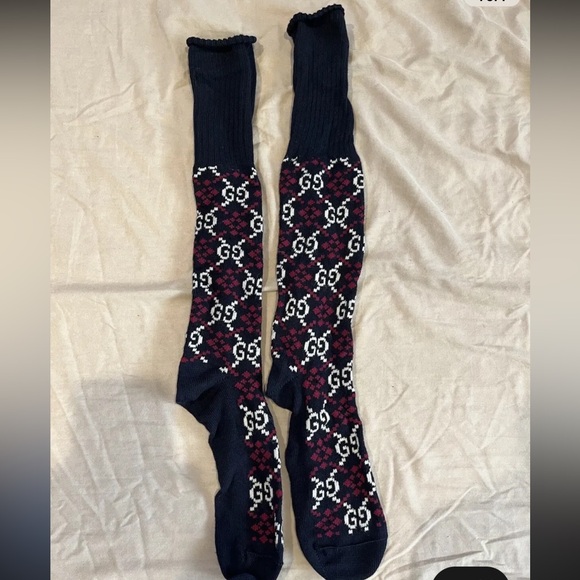 Gucci Underwear & Socks Knee High Gucci Stretch Cotton Socks